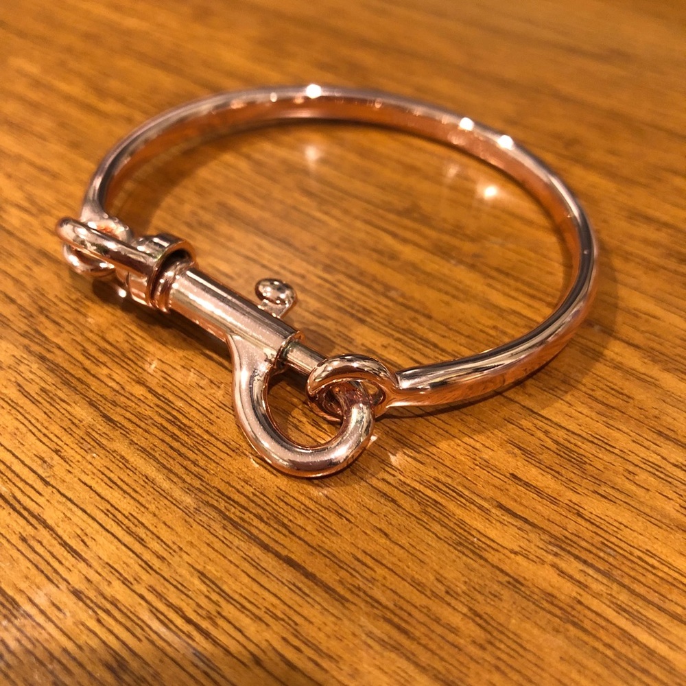 Rebecca Minkoff rose gold buckle bracelet